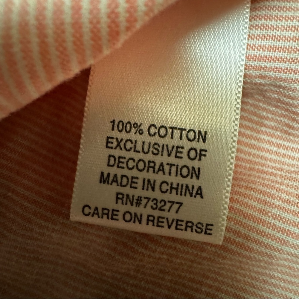 Wear it Declare it Short Sleeve Jacket. Size XL. Pink/ White Striped. New - Picture 16 of 16